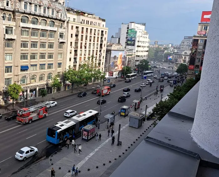 Incendiu pe Calea Dorobanți / Sursa foto: GÂNDUL
