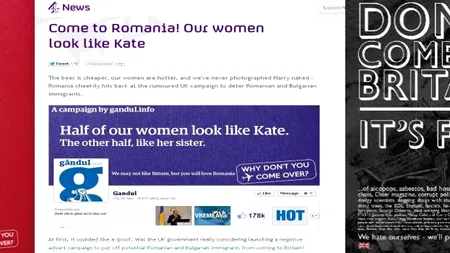 CHANNEL 4, unul dintre cele mai importante posturi TV din Anglia, preia campania GÂNDUL 