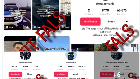 Avertisment MAI: Conturi false de TikTok folosesc identitatea POLIȚIEI