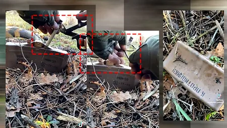 VIDEO. Un soldat ucrainean dezamorsează cu mâinile goale o bombă rusească. Dacă ar exploda, mina ar fi letală pe o rază de 50 de metri