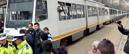 Circulația tramvaielor, blocată aproape o oră pe Șos. Ștefan cel Mare din Capitală, după un accident