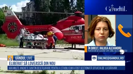 GÂNDUL LIVE. Raluca Alexandru, purtătorul de cuvânt al Spitalului Grigore Alexandrescu, despre starea adolescentei incendiate: Capul și gâtul sunt foarte arse / Prognosticul este foarte rezervat - VIDEO
