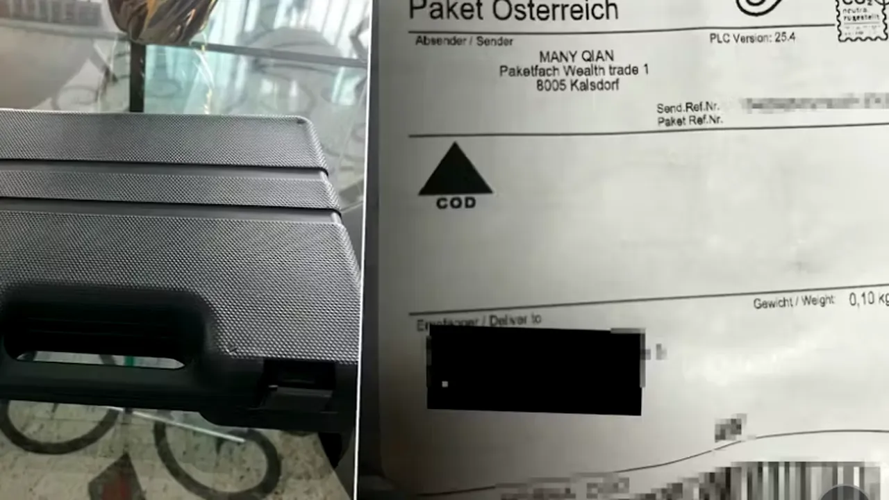 O femeie din Austria a achitat 125 de euro pentru un colet misterios apărut în fața casei. Ce a urmat a fost un șoc