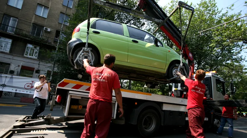 Proiect MAI: Mașinile parcate neregulamentar vor putea fi ridicate din nou