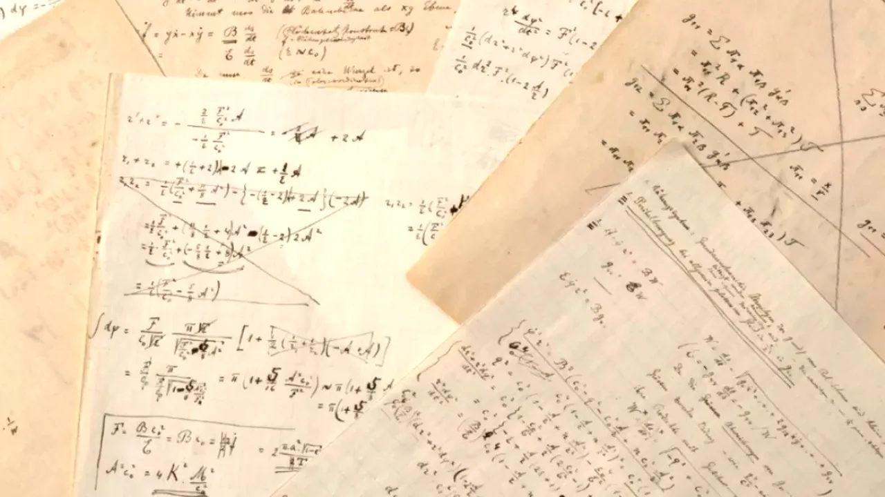 Manuscris cu calculele făcute de Einstein pentru teoria relativității, vândut pentru 11 milioane de euro la o licitație