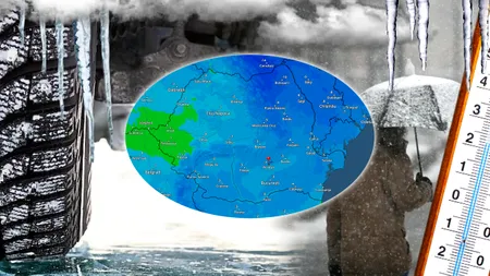 Alertă de ninsori, polei și vânt înainte de Crăciun. Prognoza ANM, pentru Gândul
