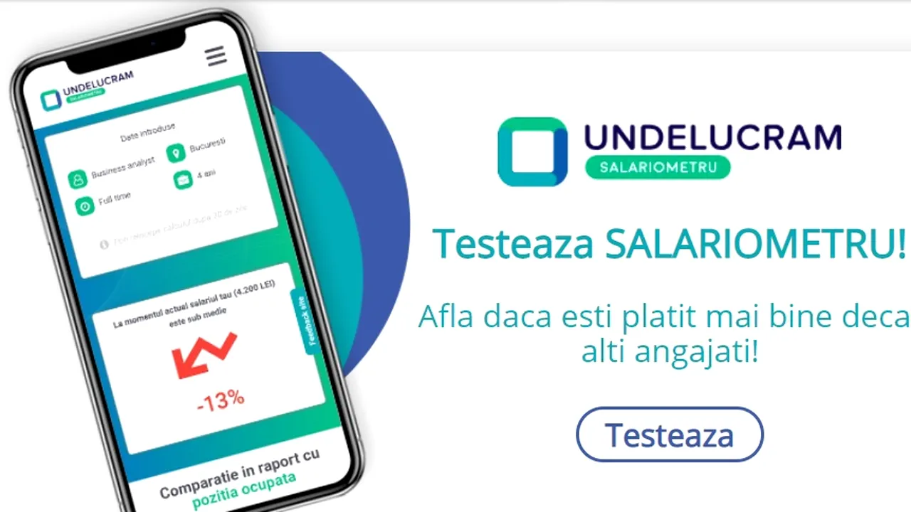COMPARATORUL DE SALARII  care îți spune CÂT CÂȘTIGĂ cei care ocupă posturi similare. Află cu cât sunt dispuși SĂ TE PLĂTEASCĂ angajatorii