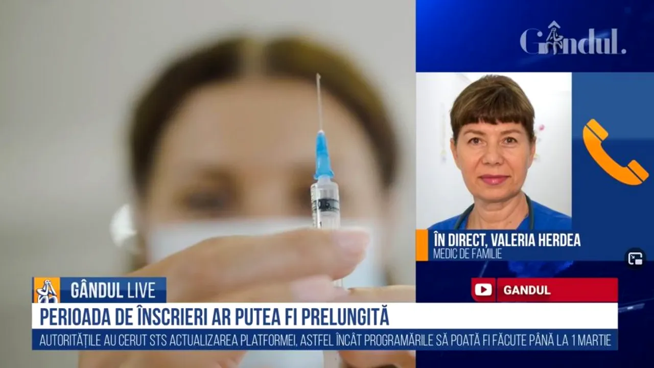 GÂNDUL LIVE. Valeria Herdea, medic de familie: „Am făcut vaccinul, am avut febră, dar am luat paracetamol și s-a rezolvat” / „95% dintre oameni nu au nimic”
