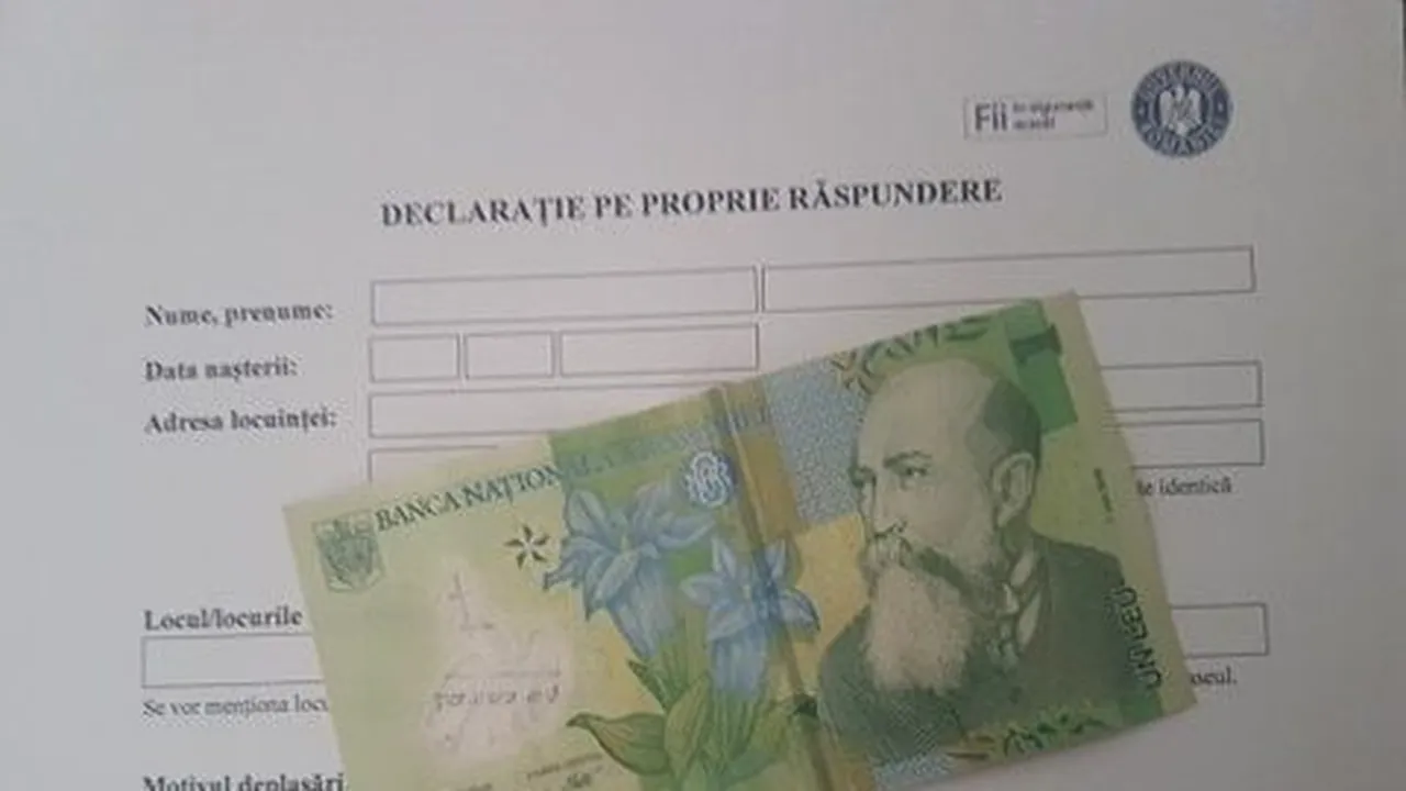 STUPEFIANT. Locul din România, unde exemplarele de declarații pe propria răspundere, lăsate de un primar în magazine, se vând cu un leu