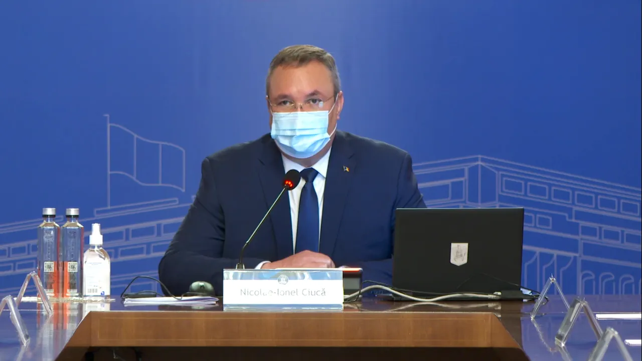 Nicolae Ciucă, despre situația pandemiei de COVID-19: „Este foarte clar că am intrat pe o linie descendentă”