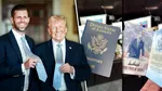 După moneda de un dolar, chipul lui Trump apare și pe pașaportul american comemorativ. Fiul mijlociu al președintelui arată cum va arăta noul document