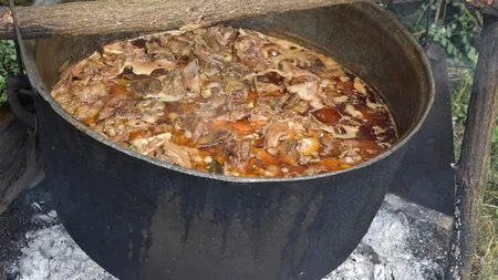 Rețetă bucovineană de hribi cu smântână și mămăliguță. Preparatul, vechi de secole, este o delicatesă pentru masa de Revelion