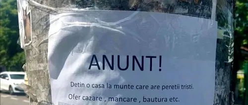 Anunțul unui clujean a devenit VIRAL pe Facebook. Oferă cazare, mâncare, băutură, dar are o singură condiție