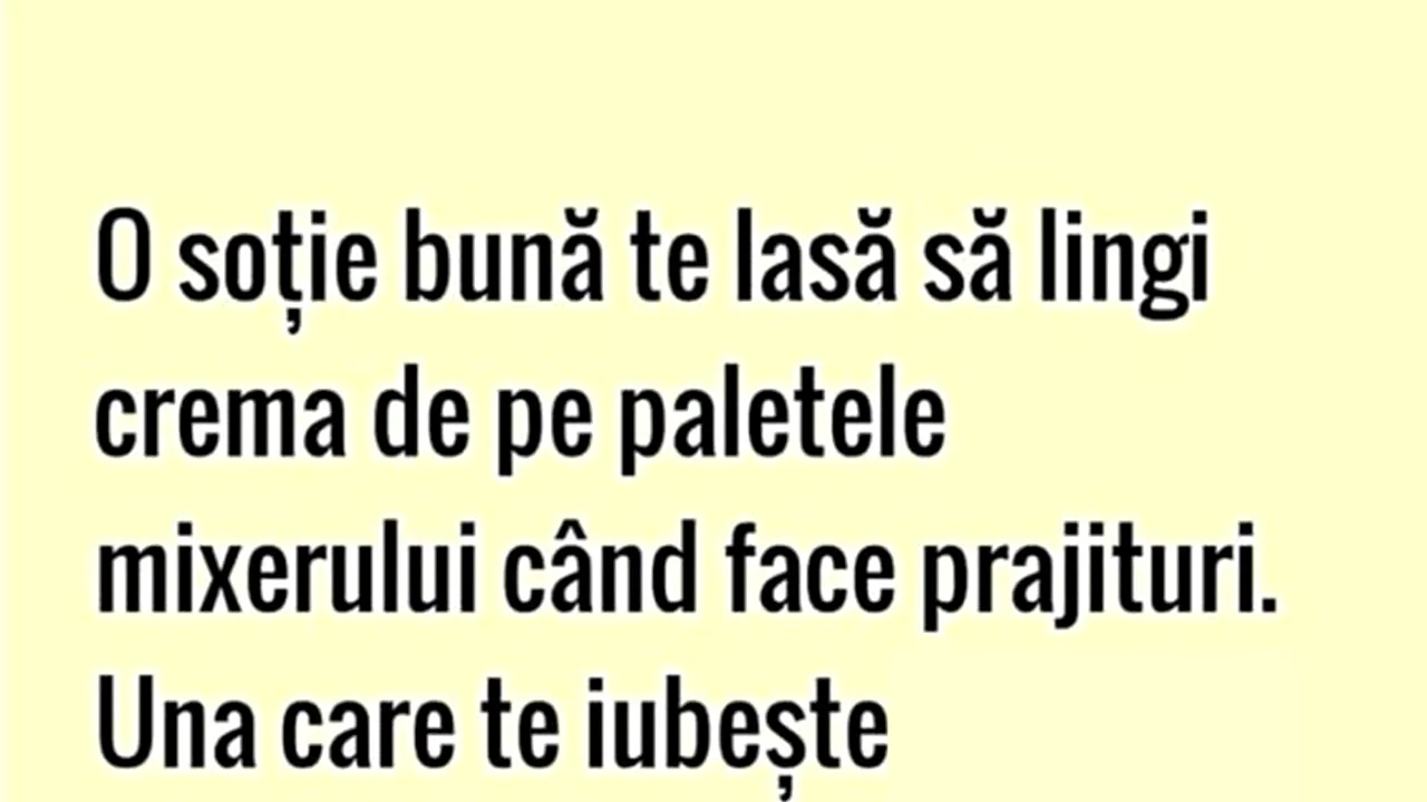 BANCUL ZILEI | O soție bună VS o soție care te iubește