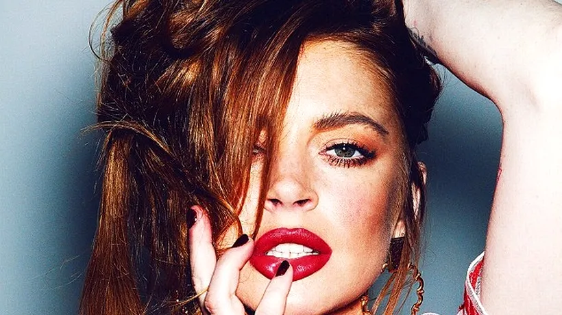 Această copertă cu Lindsay Lohan pare ''cuminte'', însă pozele din interior oferă o mare surpriză