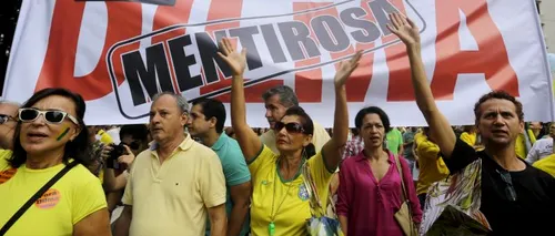 Peste un milion de brazilieni au demonstrat împotriva președintei Dilma Rousseff