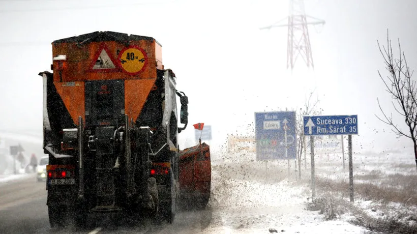 Circulație îngreunată în județul Suceava în urma ninsorilor puternice