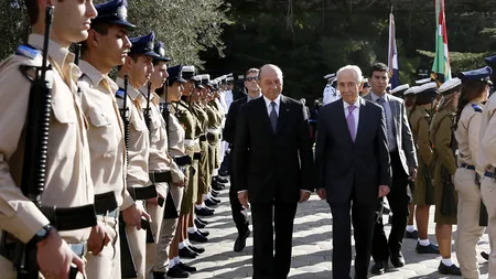 Băsescu în Israel: „Lângă locuința mea, în București, e o grădină unde se poate servi masa în weekend și mă duc adesea pentru că întâlnesc grupuri de israelieni