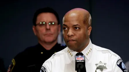 GEORGE FLOYD. Șeful Poliției Minneapolis, printre reclamanții care au deschis un proces civil împotriva conducerii orașului, din cauza că a tolerat comportamentul discriminatoriu față de persoane de culoare