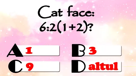 Test de inteligență | Cât face 6:2(1+2)? Geniile răspund corect în 2 secunde!