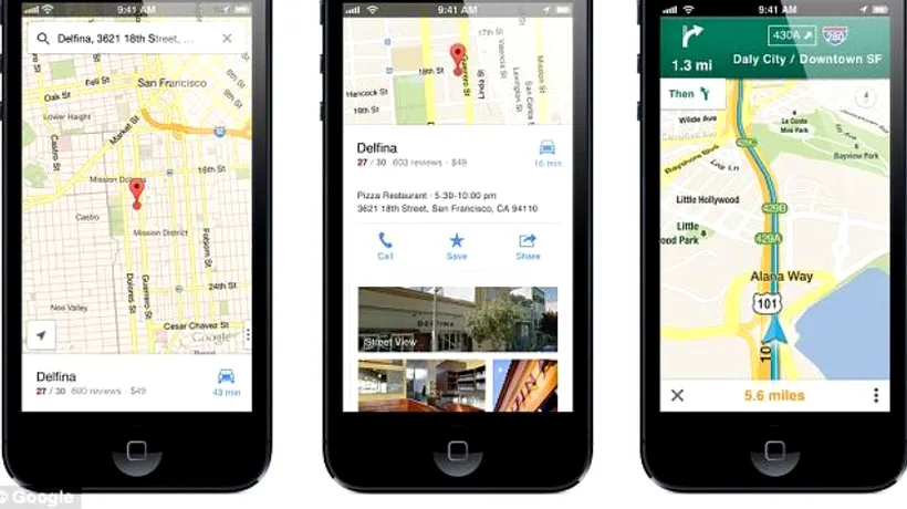 Google a lansat o nouă aplicație de hărți pentru iPhone și iPad