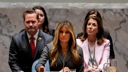 Melania Trump devine prima soție a unui lider în exercițiu care a prezidat Consiliul de Securitate al ONU. De ce este acuzată de „ipocrizie“
