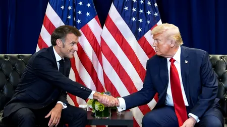 Președintele francez respinge „standardele duble” în materie de pace/ MACRON salută noua poziție a lui TRUMP cu privire la războiul din Ucraina