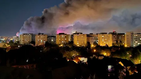 Incendiu devastator la un depozit din sectorul 2. Mesaje Ro-Alert în rafală. NOAPTE ALBĂ pentru pompieri. Flăcările se extind