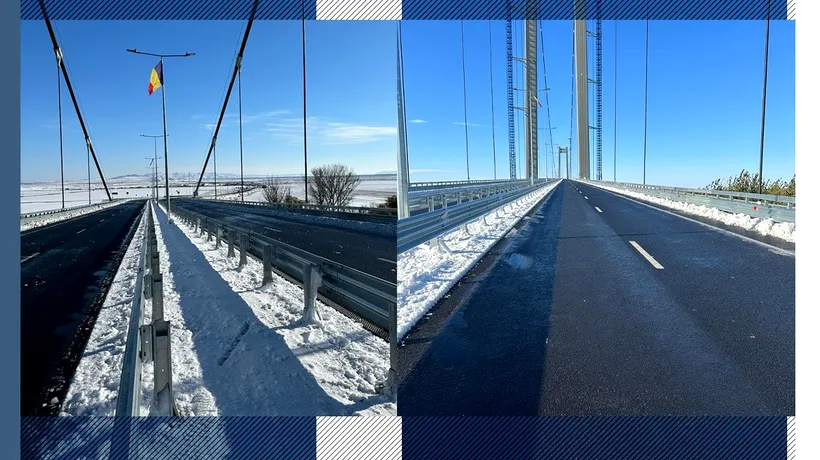 Traficul pe Podul suspendat de la Brăila, reluat de la ora 13:00/ Trafic deschis între DN 2S - Brăila - Pod Dunăre