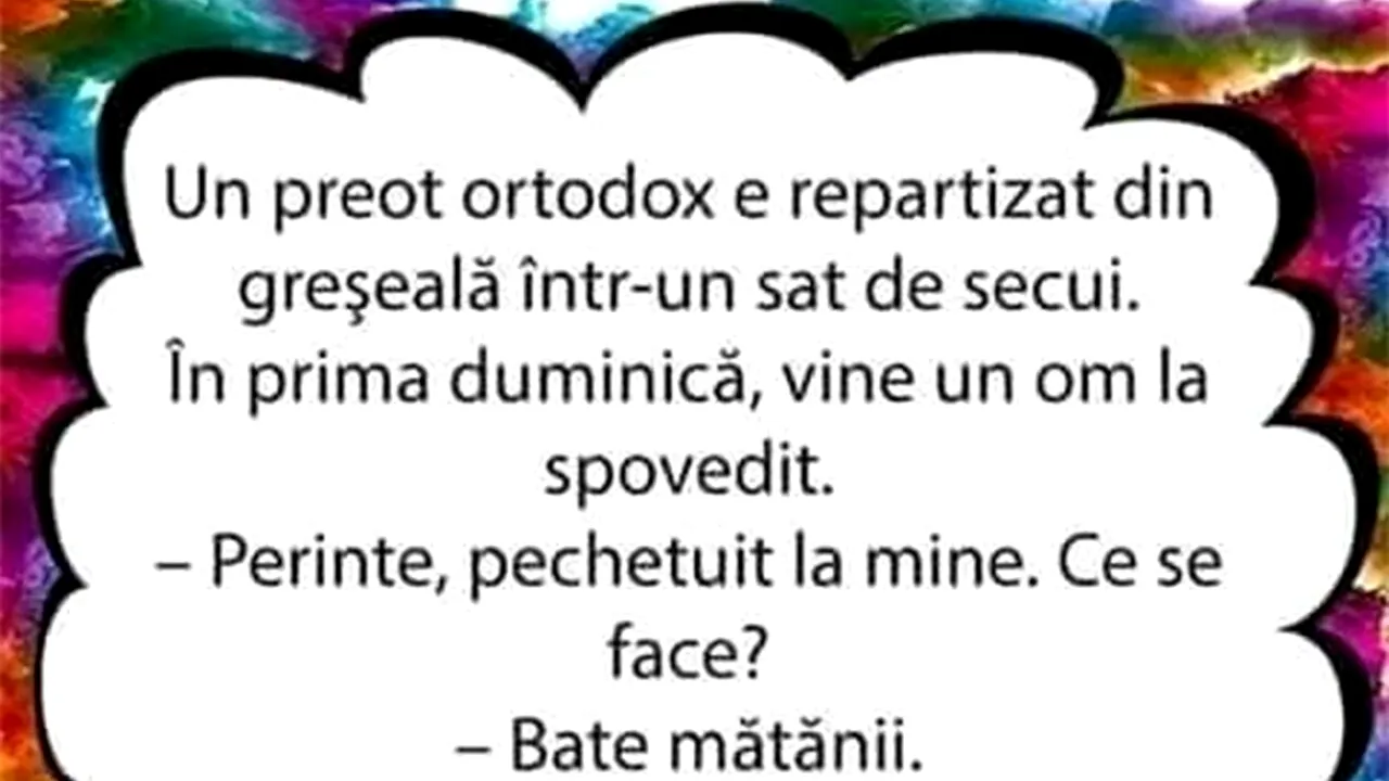 Bancul zilei | Un preot ortodox e repartizat într-un sat de secui: 