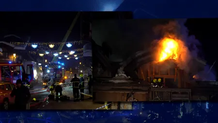 Incendiu puternic în staţiunea de schi Courchevel din Franța: peste 270 de persoane au fost evacuate