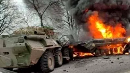Ministerul Apărării al Ucrainei: Forțele inamice au pierdut aproximativ 2.800 de oameni de la începutul invaziei, 80 de tancuri și 516 blindate de diferite tipuri