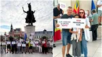 La Oradea întreaga organizație USR s-a mobilizat pentru Dominic Fritz, sub forma unui protest “spontan”