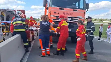 Accident GRAV pe DN6: O angajată de la Drumuri a murit pe loc, iar un coleg al acesteia este în stare gravă / Cei doi efectuau lucrări în zonă