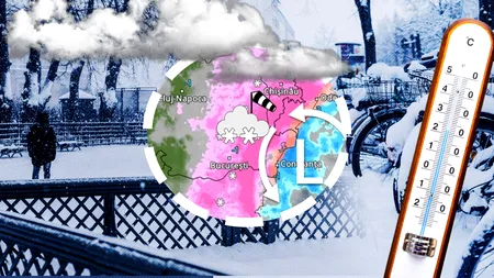 Ninsorile se întorc în forță în România. ANM a transmis, în exclusivitate pentru Gândul, în ce zone din țară ajunge stratul de zăpadă până la 30 cm