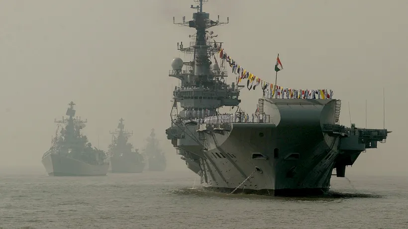 VIDEO - India intră în cercul restrâns al țărilor care construiesc portavioane. Am avut nevoie de opt ani pentru a-l concepe