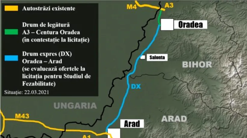 DESCENTRALIZARE | În luna ianuarie 2024 va fi lansată licitația pentru Drumul Expres Oradea – Arad. Când vor fi finalizate lucrările