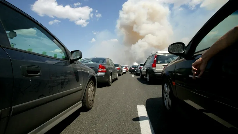 Autostrada Soarelui, blocată în zona Lehliu din cauza unui accident