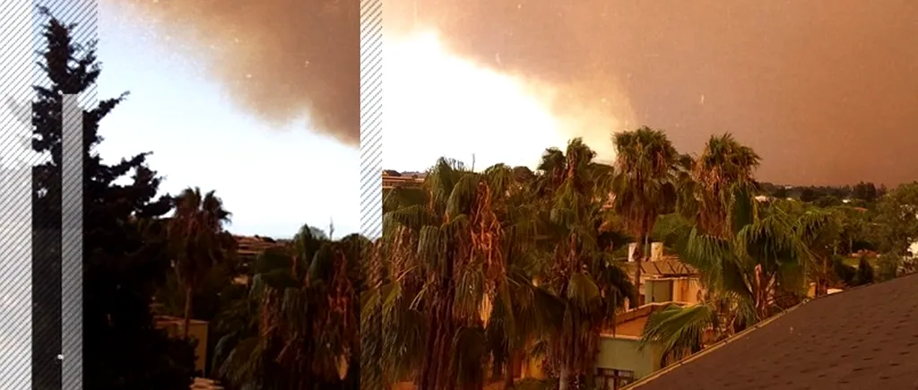 FOTO&VIDEO | Incendiu de vegetație în Antalya. Turist român: ”Toți ne întrebam ce se întâmplă, vântul fierbinte aducea bucățele de lemn ars și funingine”