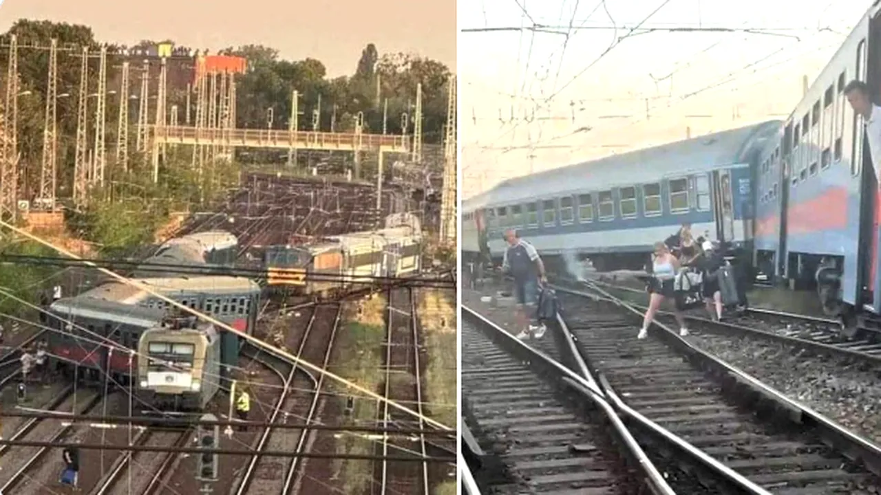 Circulația trenurilor, RELUATĂ în gara Keleti din Budapesta după deraierea unui tren InterCity venit de la Cluj-Napoca