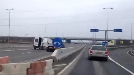 Cursă de cai pe DN3. VIDEO