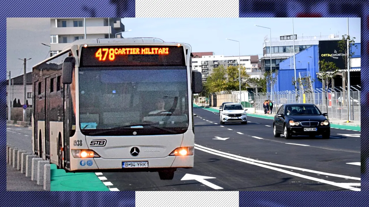Veste bună pentru locuitorii din Militari Residence. Revine linia STB 478 pe Drumul Osiei, arteră care face legătura cu Iuliu Maniu