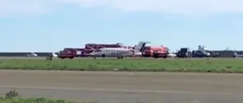 Un avion a ieșit de pe pistă în Italia. Aeroportul a fost închis două ore. VIDEO