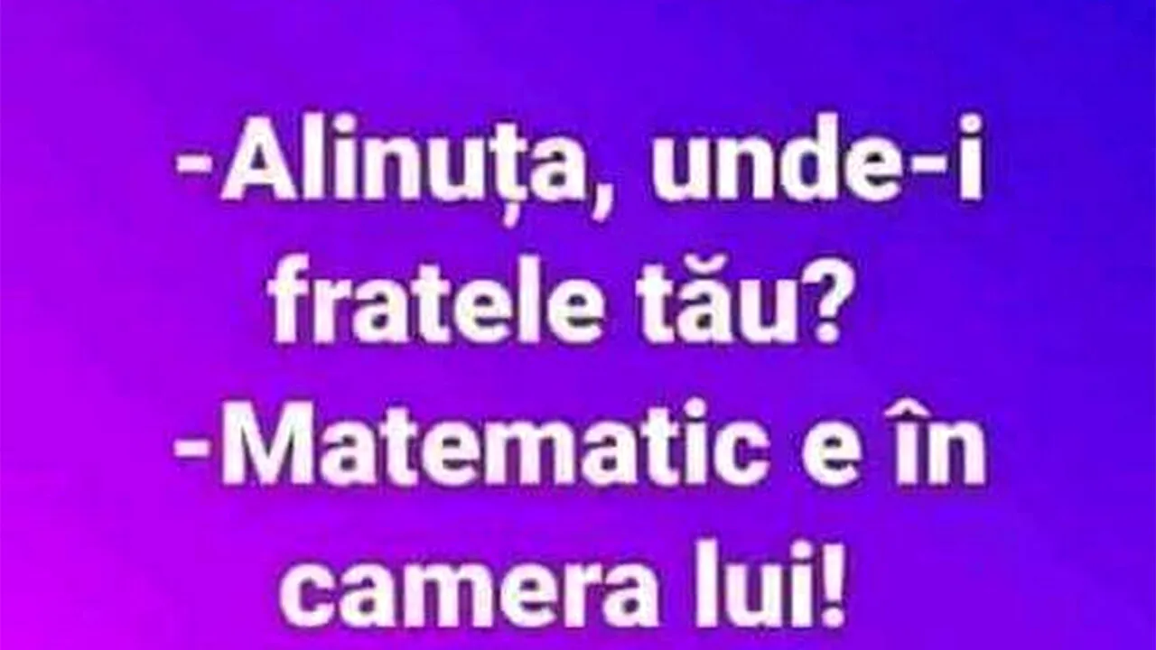 Bancul de sâmbătă | 