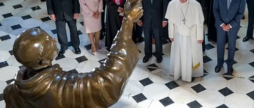 Statuia unui misionar canonizat de curând de Papa Francisc, vandalizată