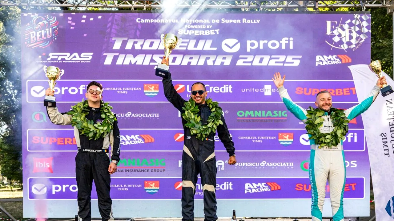 Dragoș Savloschi, marele câștigător al etapei de super rally de la Timișoara