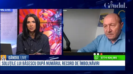 GÂNDUL LIVE. Traian Băsescu: Nu aș ezita nicio clipă să reintroduc starea de urgență! / Tătaru nu vă spune că vor muri tot mai mulți / Vor ajunge să cazeze oamenii pe trotuar!
