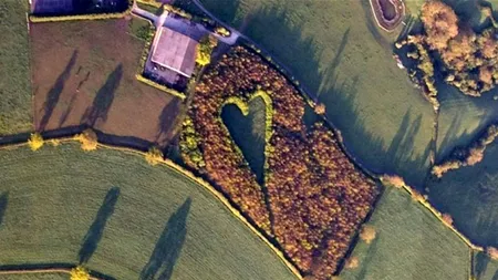 Povestea de dragoste din spatele acestei imagini surprinse din balon. FOTO