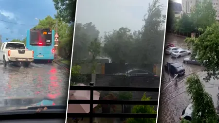 Video | Furtuna a provocat inundații în Chiajna. S-a rupt cerul în două și peste Brăila. Cum arată Pipera după codul galben de ploaie