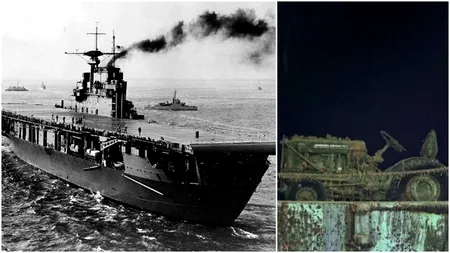 Descoperire TULBURĂTOARE făcută la bordul epavei USS Hornet, faimosul portavion american scufundat de japonezi în 1942